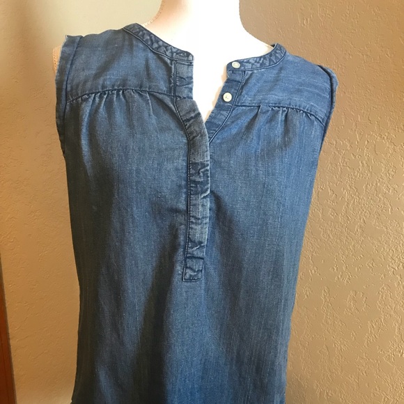 ann taylor denim shirt